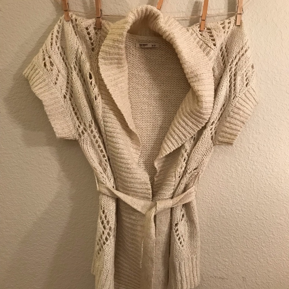 Chunky belted cardigan